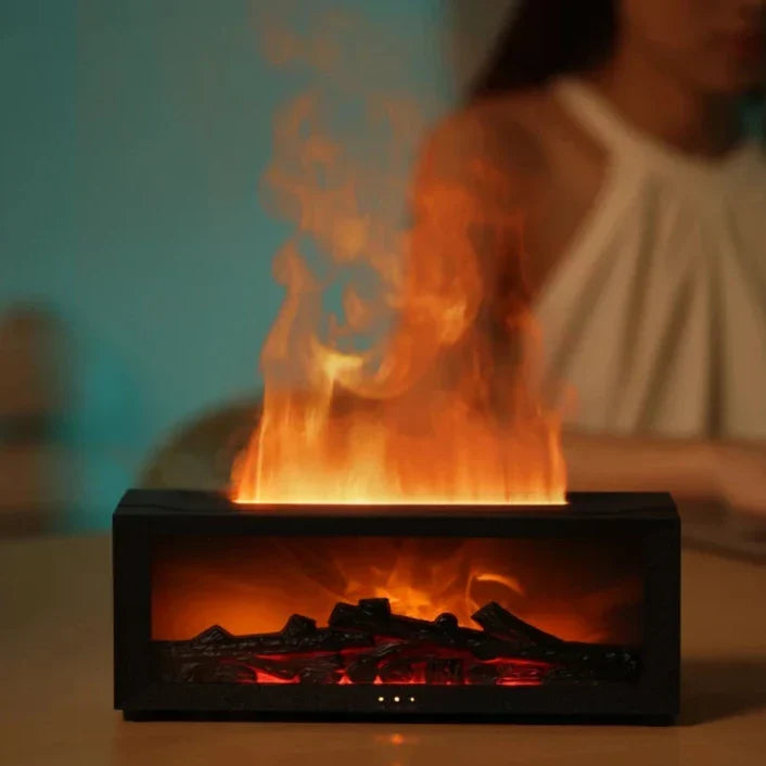 HearthGlow™ Luftbefeuchter mit Flammenoptik und Farbwechsel