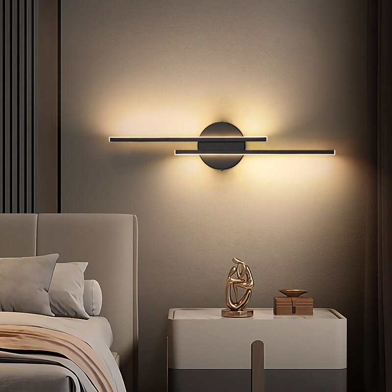 Moderne Harmonische Wandleuchte mit LED-Lichtstreifen