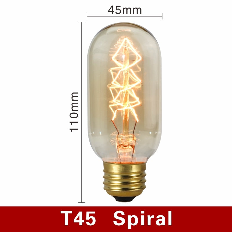Vintage Glühbirnen mit warmem Licht und Filament-Design