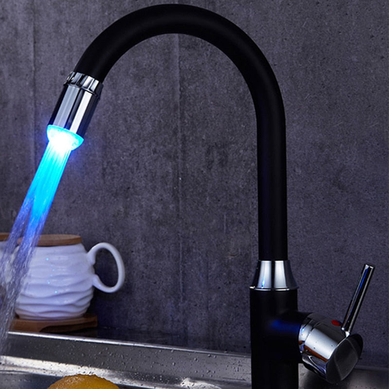 Mehrfarbige LED-Wasserhahnbeleuchtung für Bad und Küche