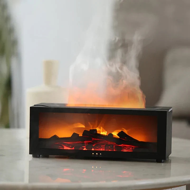 HearthGlow™ Luftbefeuchter mit Flammenoptik und Farbwechsel