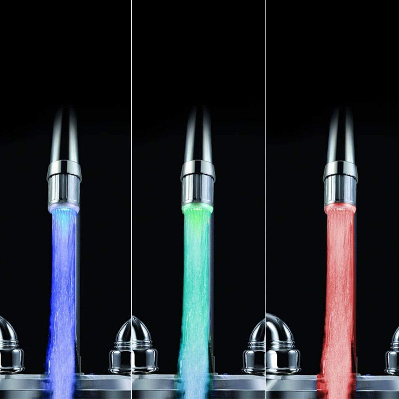 Mehrfarbige LED-Wasserhahnbeleuchtung für Bad und Küche