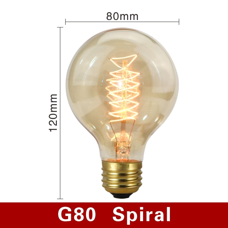 Vintage Glühbirnen mit warmem Licht und Filament-Design