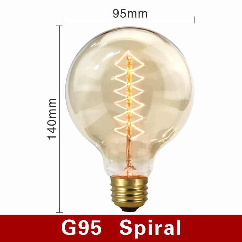 Vintage Glühbirnen mit warmem Licht und Filament-Design