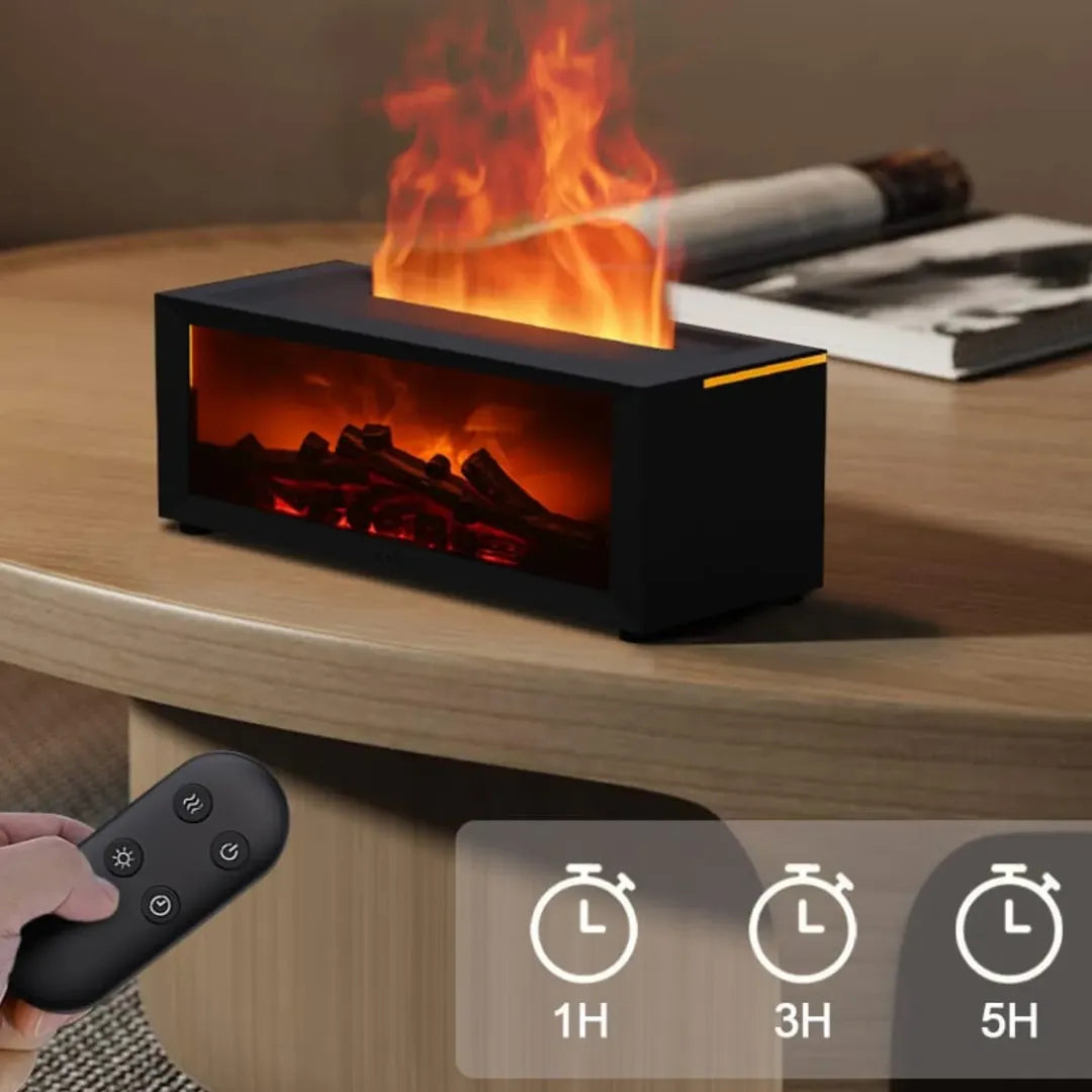 HearthGlow™ Luftbefeuchter mit Flammenoptik und Farbwechsel