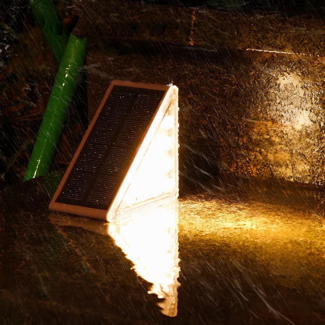 Solarbetriebene LED-Treppenlichter für Außenbereich