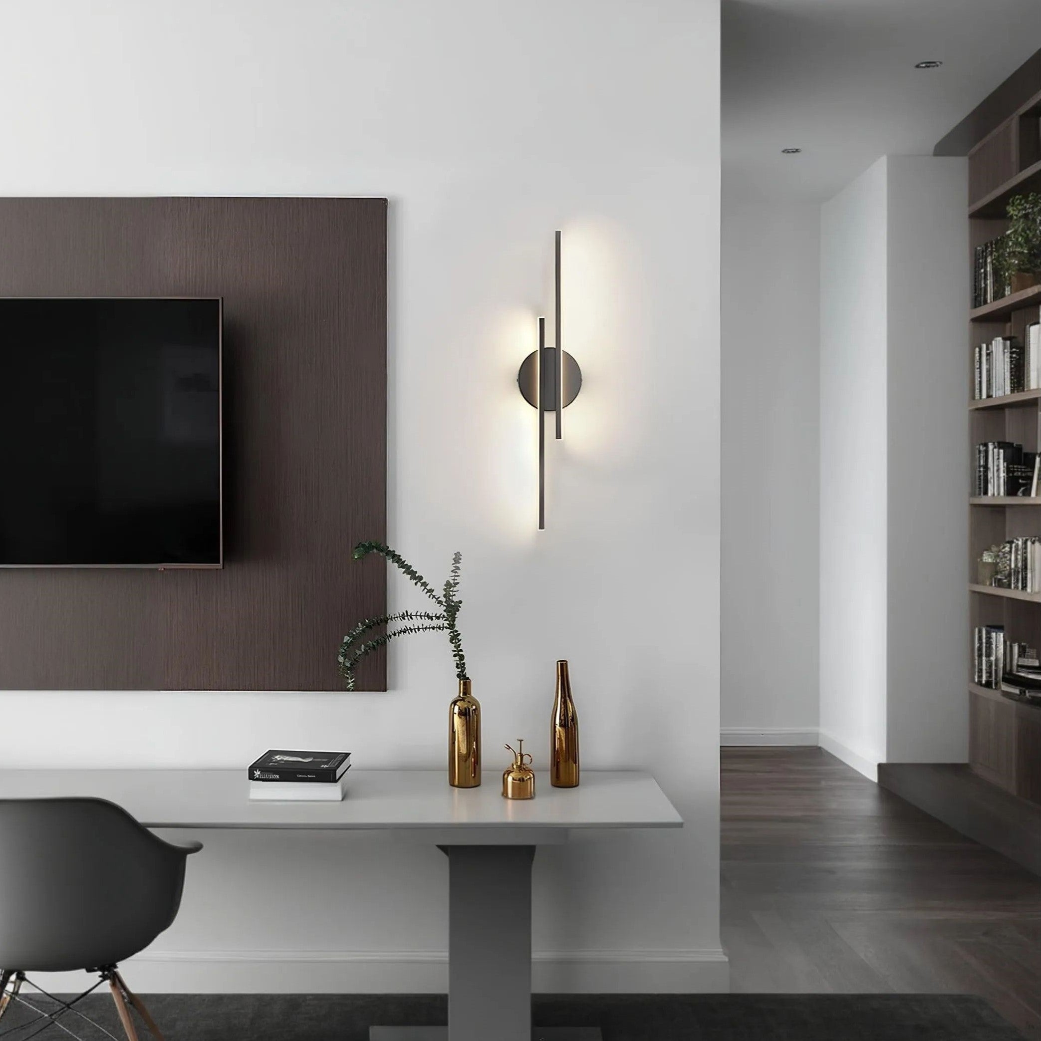 Moderne Harmonische Wandleuchte mit LED-Lichtstreifen