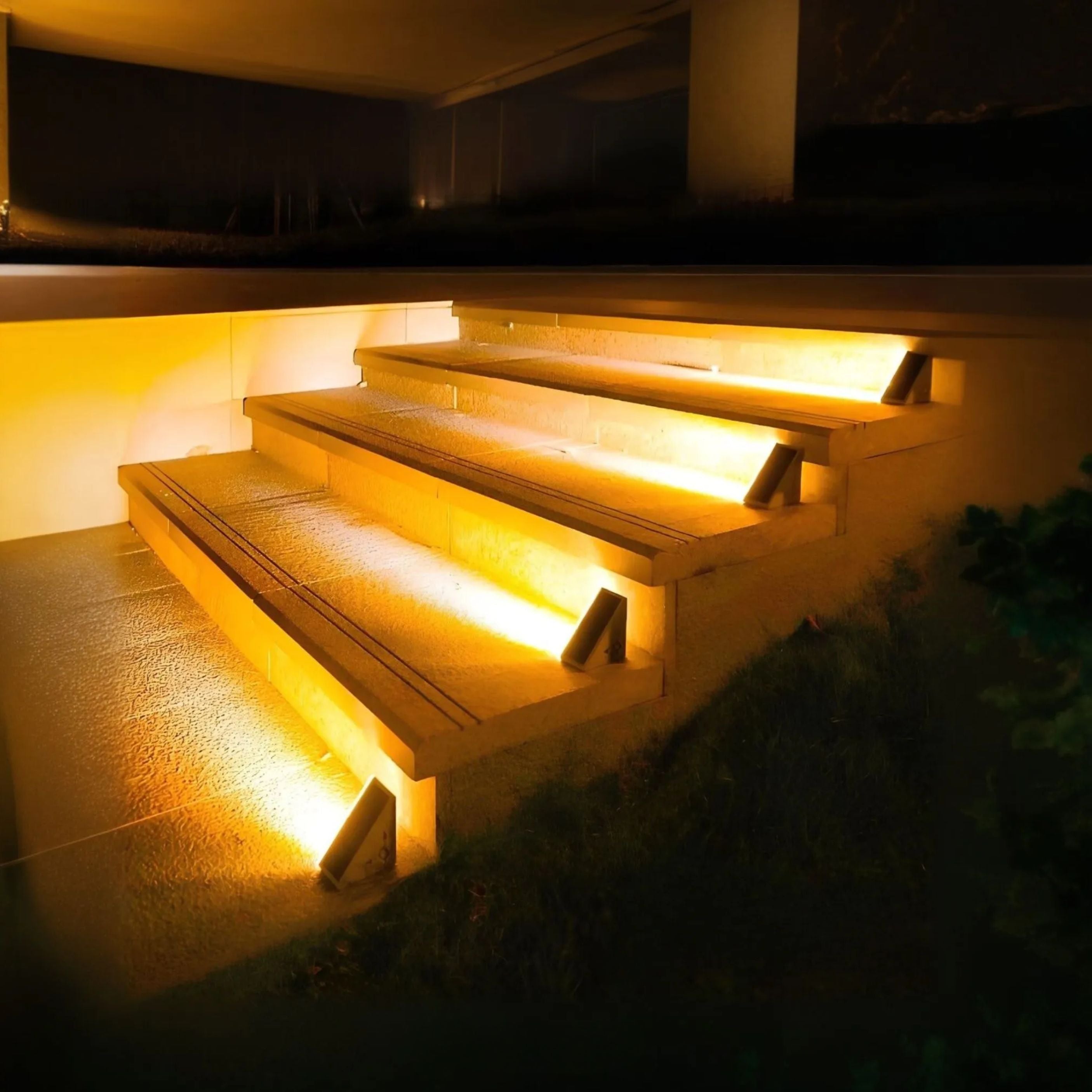 Solarbetriebene LED-Treppenlichter für Außenbereich