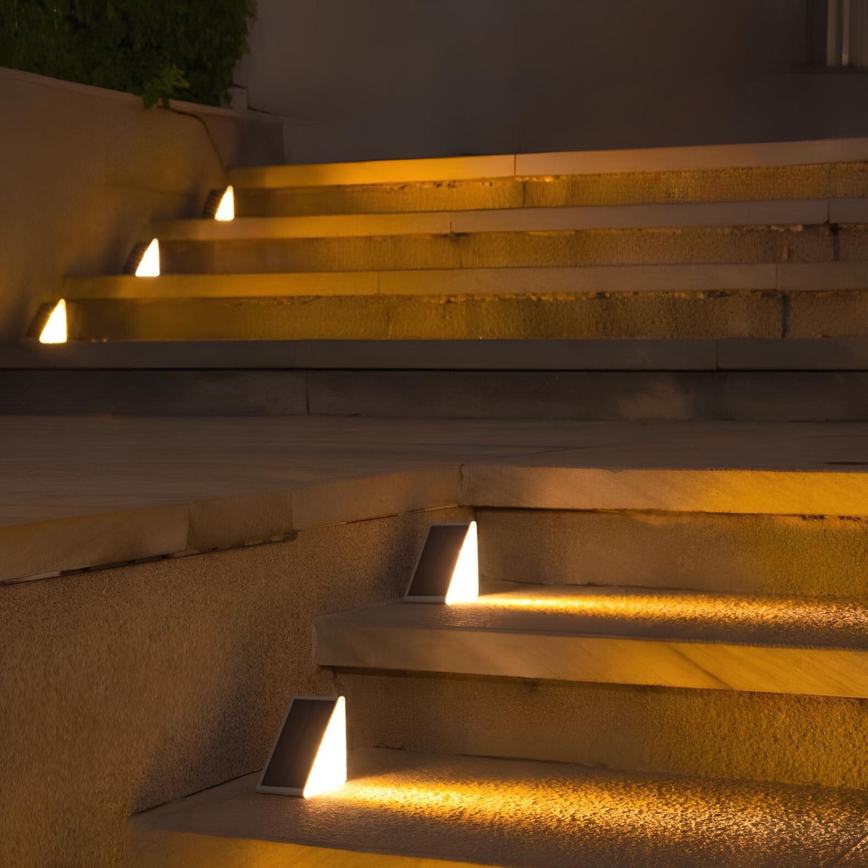 Solarbetriebene LED-Treppenlichter für Außenbereich