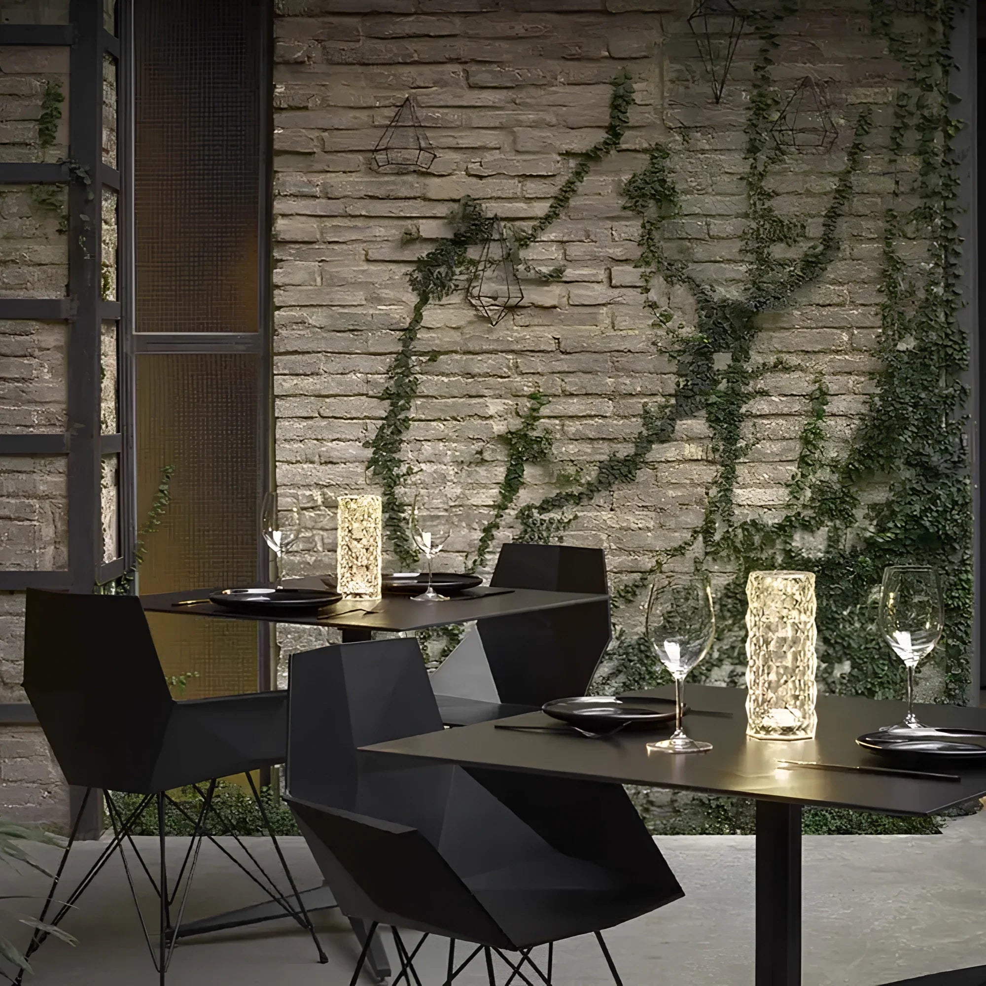Kristall-Tischlampe mit Farbwechsel und Touchsteuerung