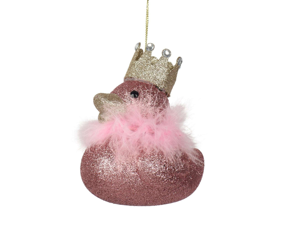 Baumschmuck „Glamour Ente“ Deluxe (10 x 9 x 7,5 cm)