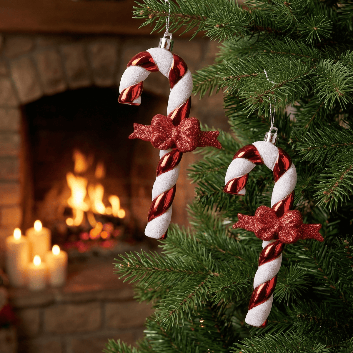 Baumschmuck Zuckerstange (1 Stück, 22 cm)