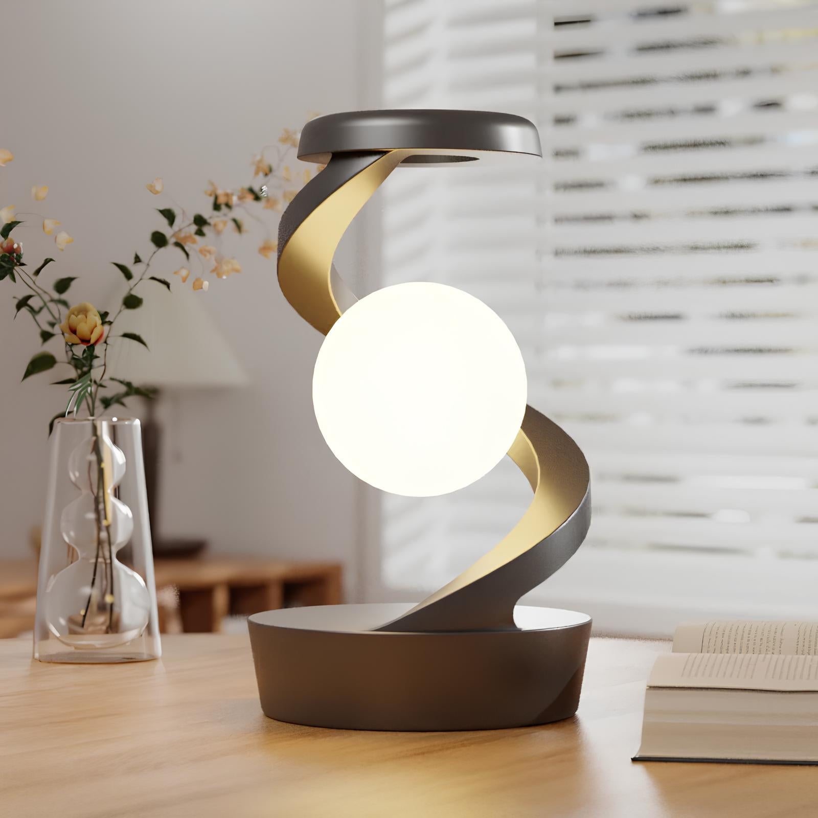 SwirlSphere™ Tischlampe mit Gestensteuerung und kabellosem Ladegerät