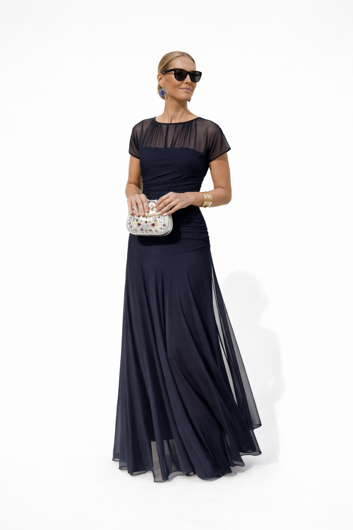 Veloria | Elegant Long Floral Dress