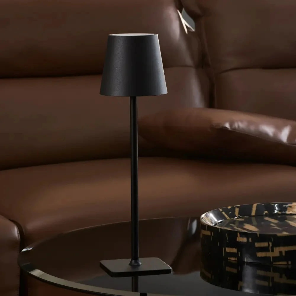 Große dimmbare Tischlampe mit Akku und Touch-Steuerung