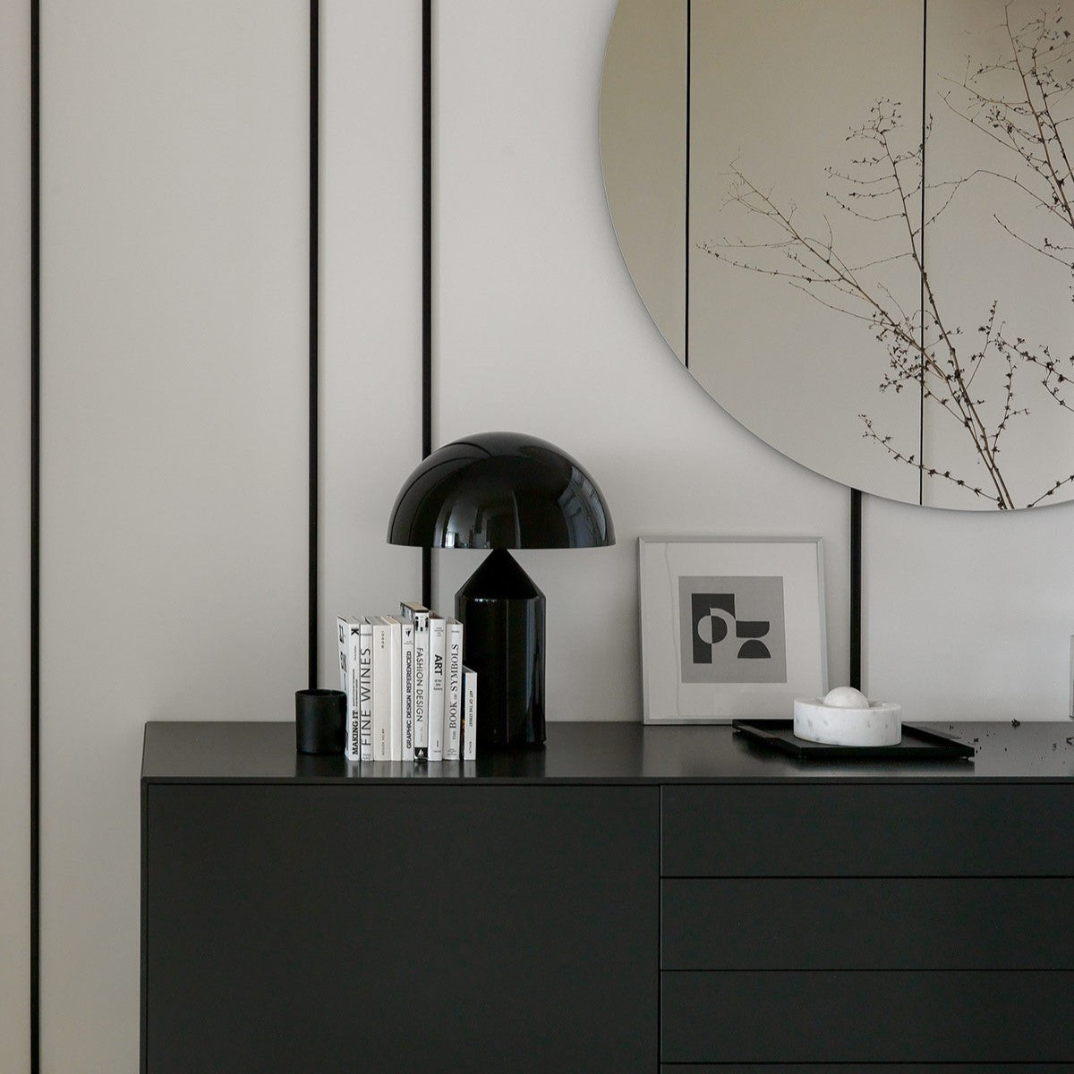 Aurelia™ Tischlampe mit dimmbarer LED in modernem Pilz-Design