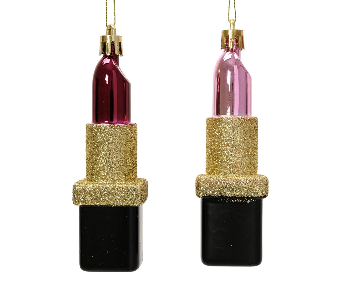 Christmas Beauty Anhänger-Set - Sparset mit Lipstick und Shopping Bag, 10,5 cm / 10,3 cm