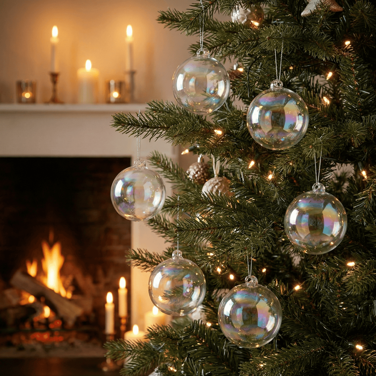 Christbaumkugeln „Aurora“ 12-tlg. (Ø 8 cm)