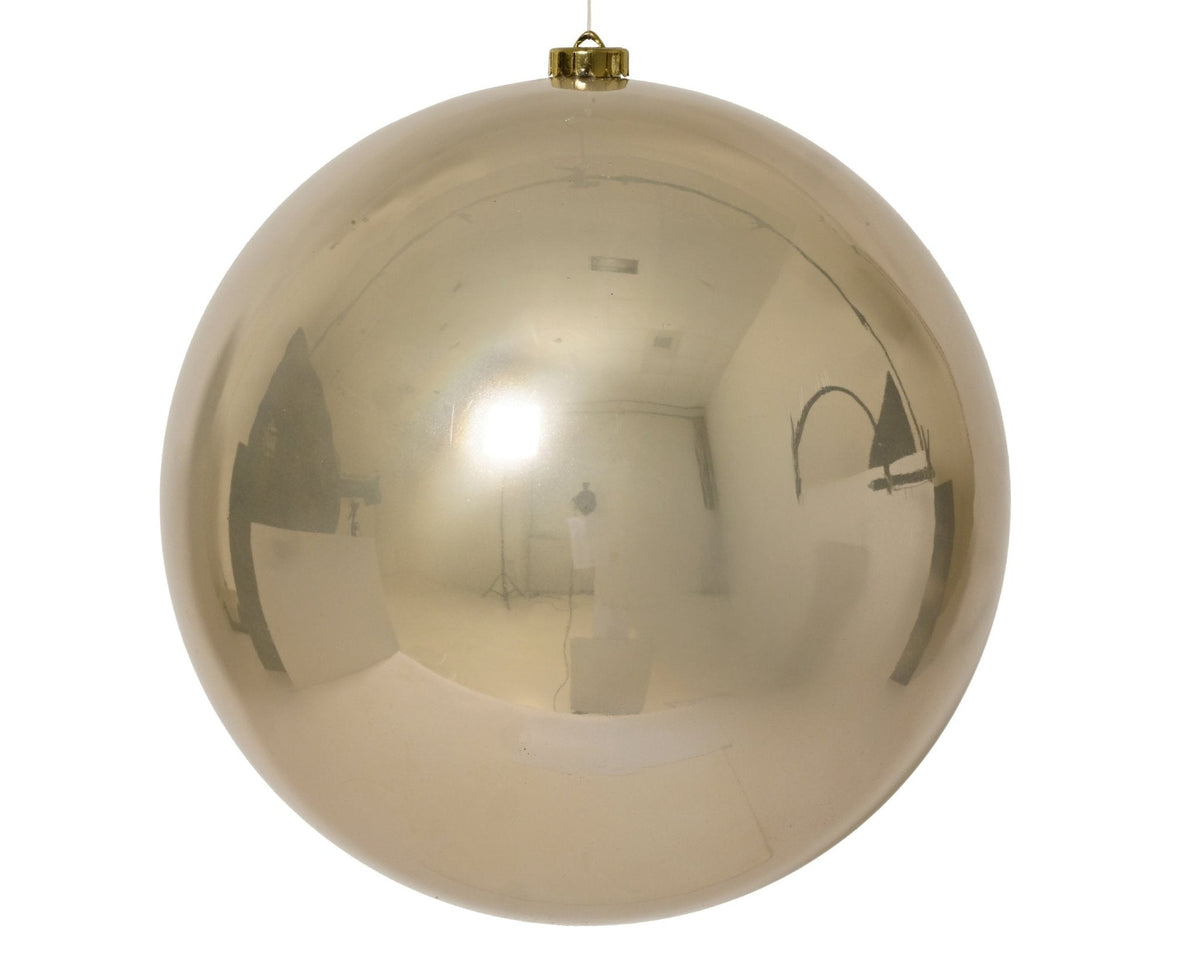 Christbaumkugel Glanz Champagner (Ø 25 cm)