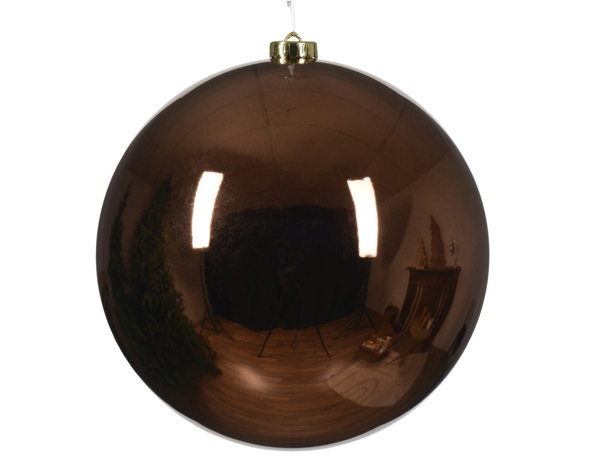 Christbaumkugel Glanz Espresso (Ø 20 cm)