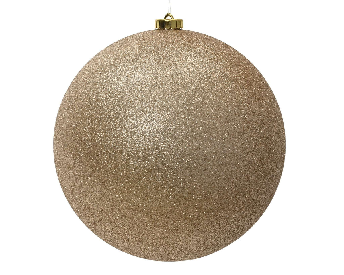 Christbaumkugel Glitzer Gold (Ø 25 cm)