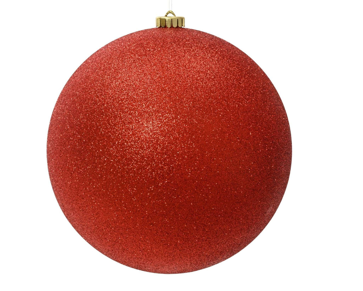 Christbaumkugel Glitzer Rot (Ø 25 cm)