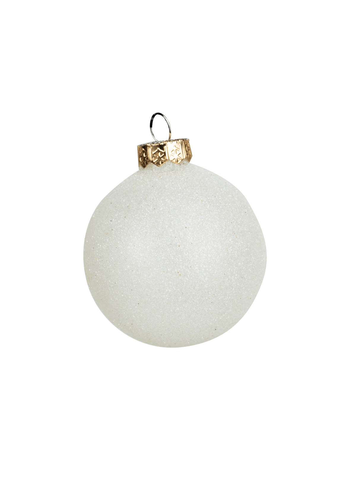 Christbaumkugel-Mix Wollweiss 45-tlg. (Ø 6 cm)