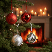 Christbaumkugeln „Festtagsglanz“ 12-tlg. (Ø 8 cm)