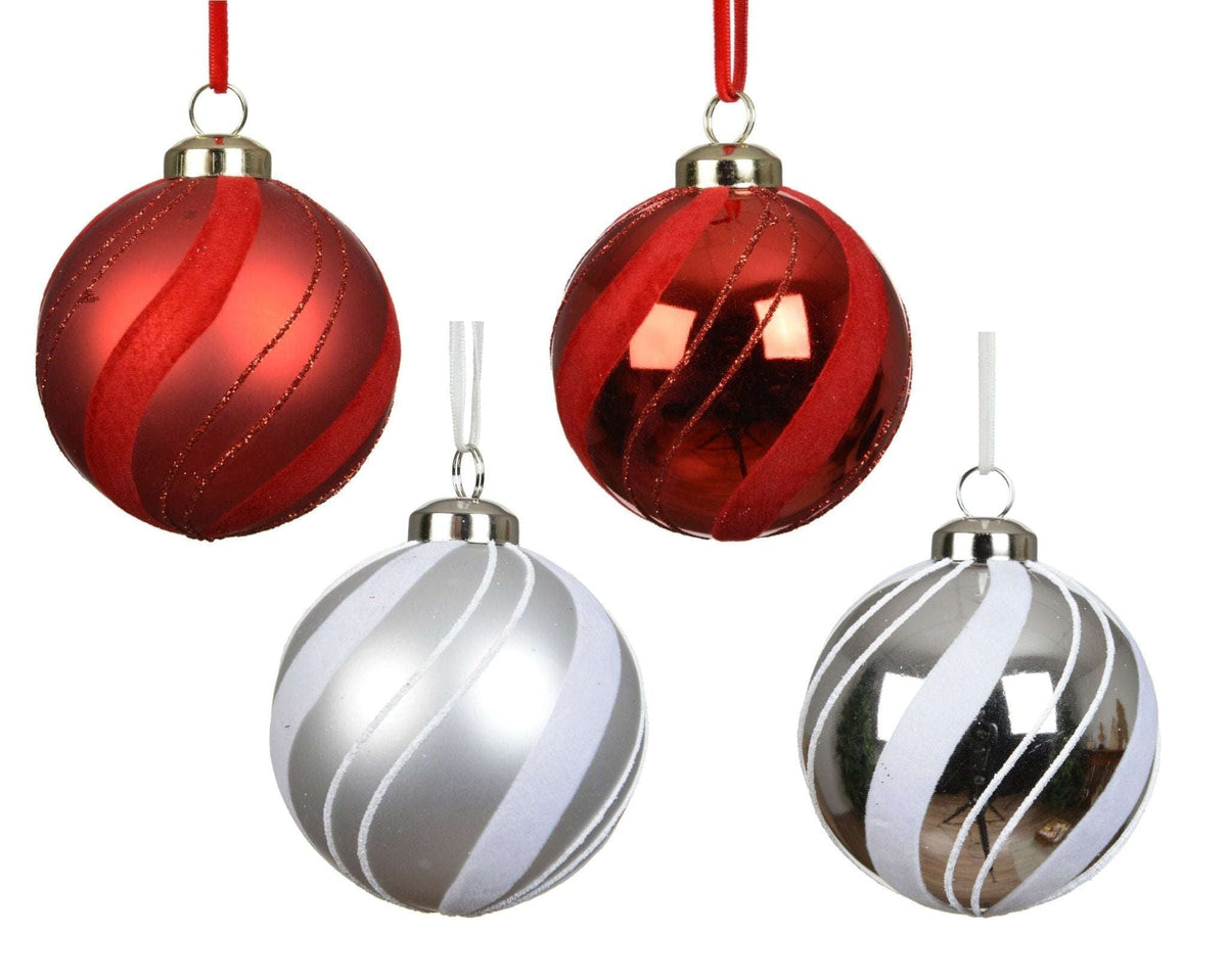 Christbaumkugeln „Festtagsglanz“ 12-tlg. (Ø 8 cm)