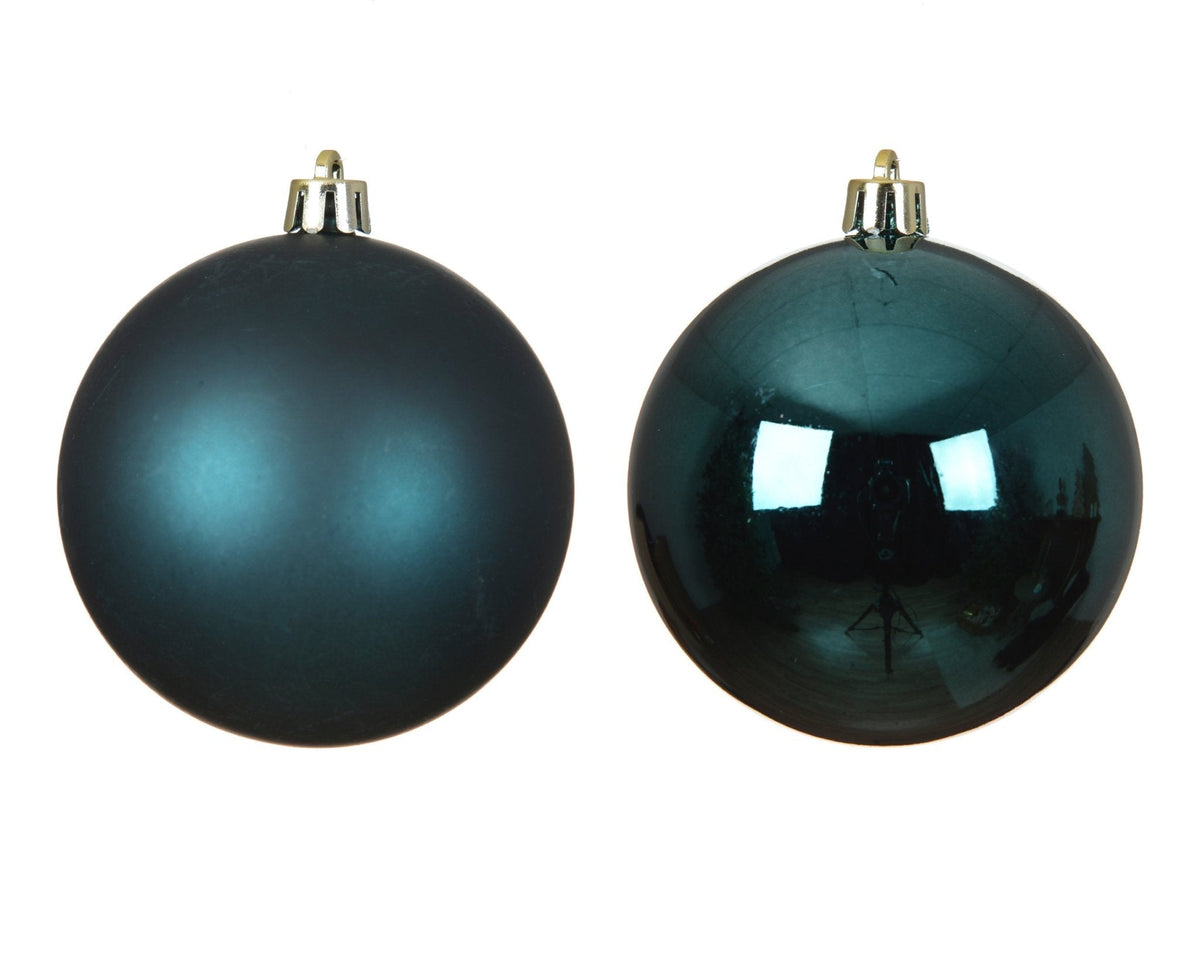 Christbaumkugeln Smaragd-Mix 4er-Set (Ø 10 cm)