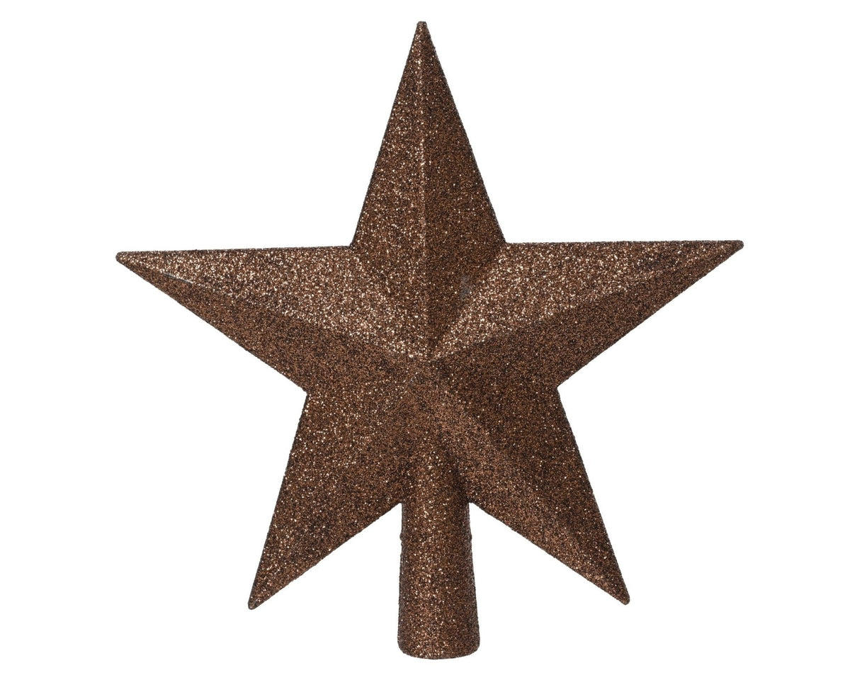 Christbaumspitze Stern Espresso (19 cm)