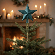 Christbaumspitze Stern Smaragd (19 cm)