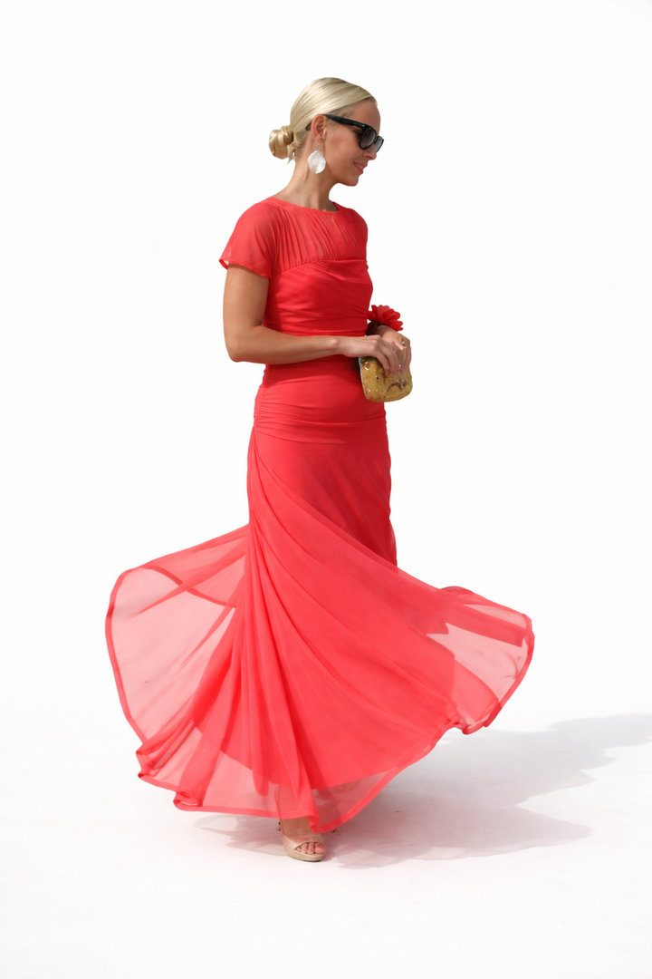 Veloria | Elegant Long Floral Dress