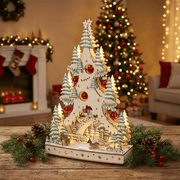 Deko-Weihnachtsbaum mit LED „Lichterfest“ (33,5 x 20 x 7,5 cm)