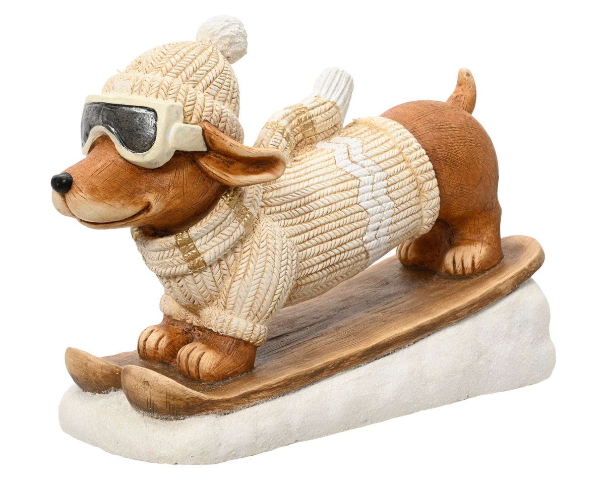 Winterliche Hundefiguren „Pistenfreunde“ - Sparset