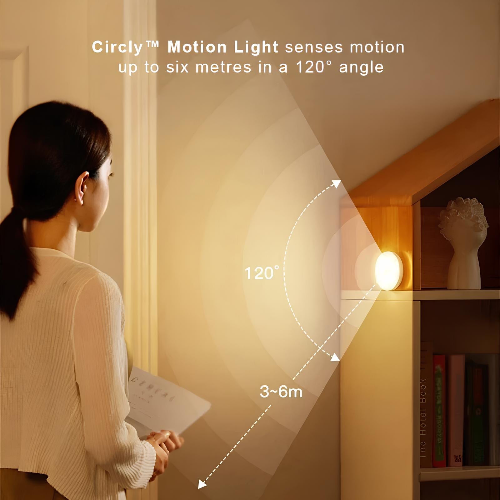 Circly™ Bewegungsmelder-Licht für Innen mit Klebepad und Magnet