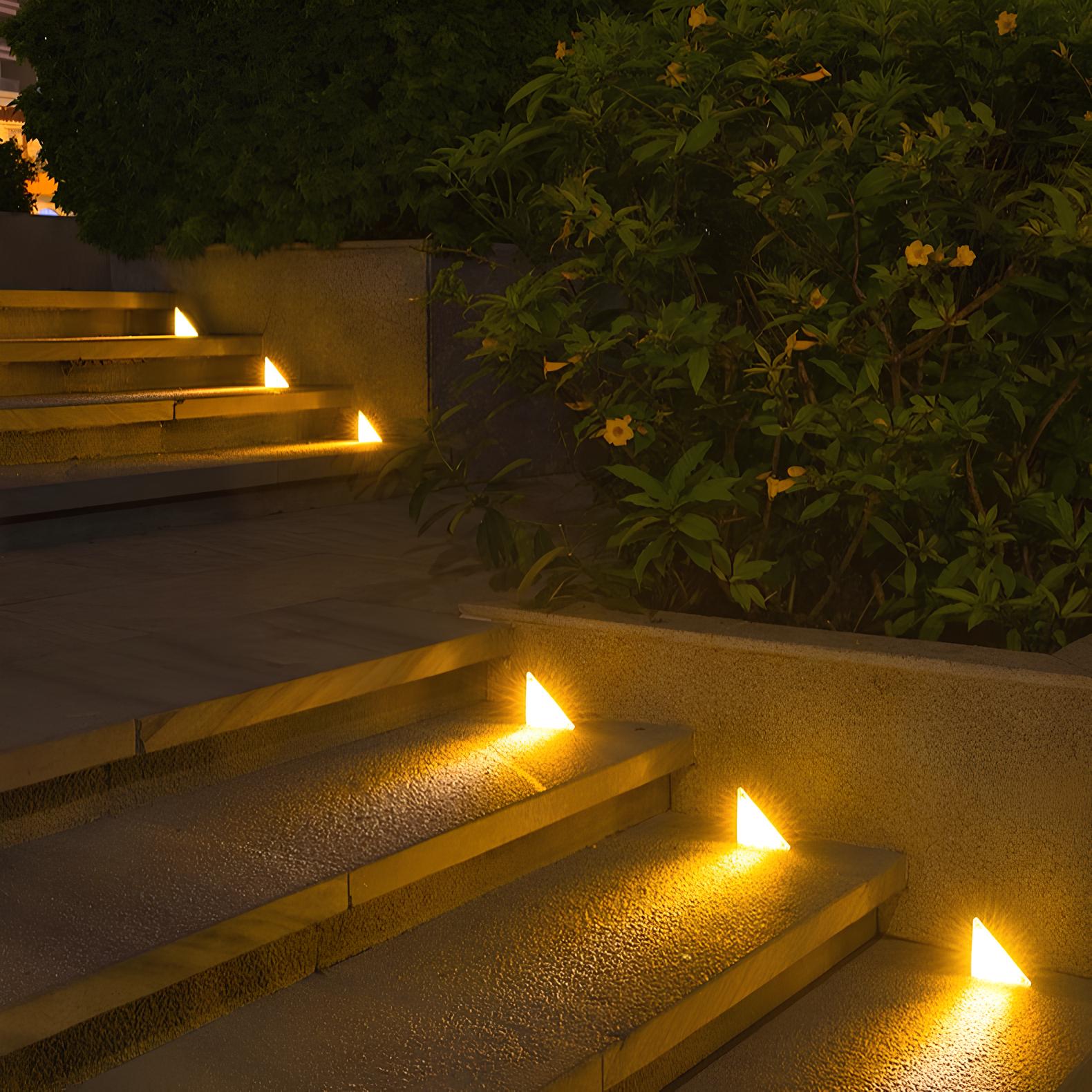 Solarbetriebene LED-Treppenlichter für Außenbereich
