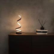 Spiralförmige dimmbare Tischlampe mit Farbwechsel