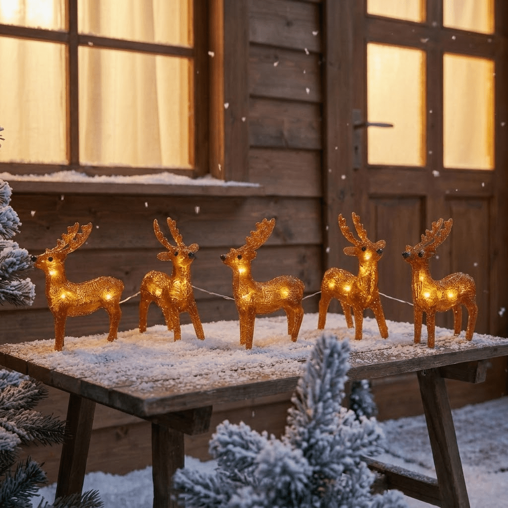 LED-Lichterkette "Rentier" Outdoor (15 x 13 x 5 cm)