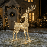 LED-Rentier "Weihnachtszauber" Gold Outdoor (130 x 65 x 18 cm)