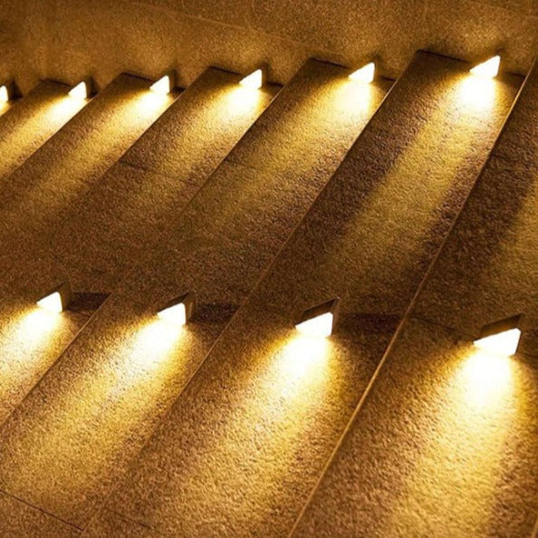 Solarbetriebene LED-Treppenlichter für Außenbereich