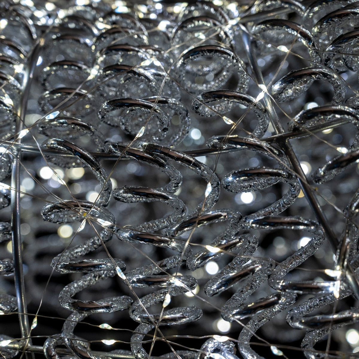 Luxuriöses LED-Rentier Silber Outdoor klein (104 x 57 x 20 cm)