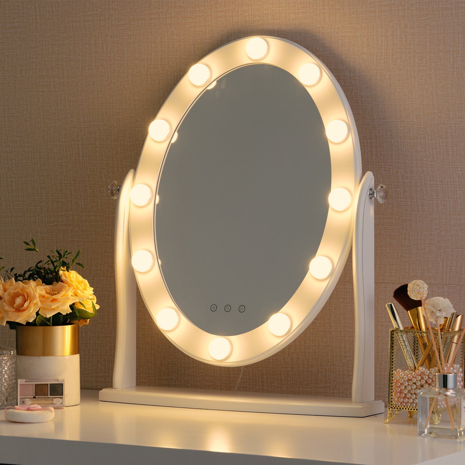 Make-up Spiegelbeleuchtung mit dimmbaren LED-Lichtern