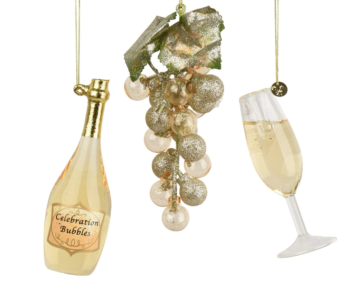 Proseccoglas-Baumschmuck Geschenkedition 4-tlg.