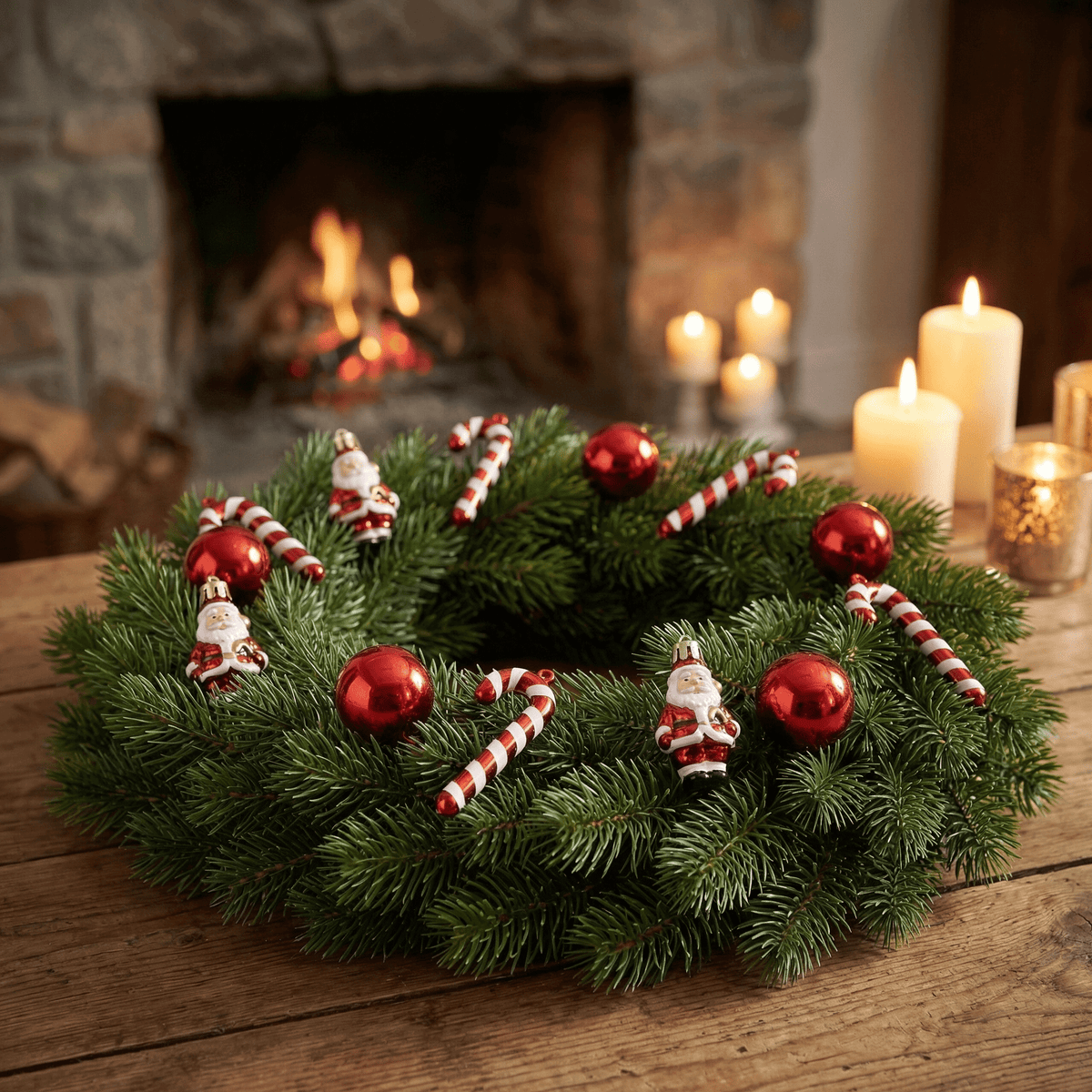 Santas Lieblings-Weihnachtsanhänger-Set 10-tlg. (4 cm)