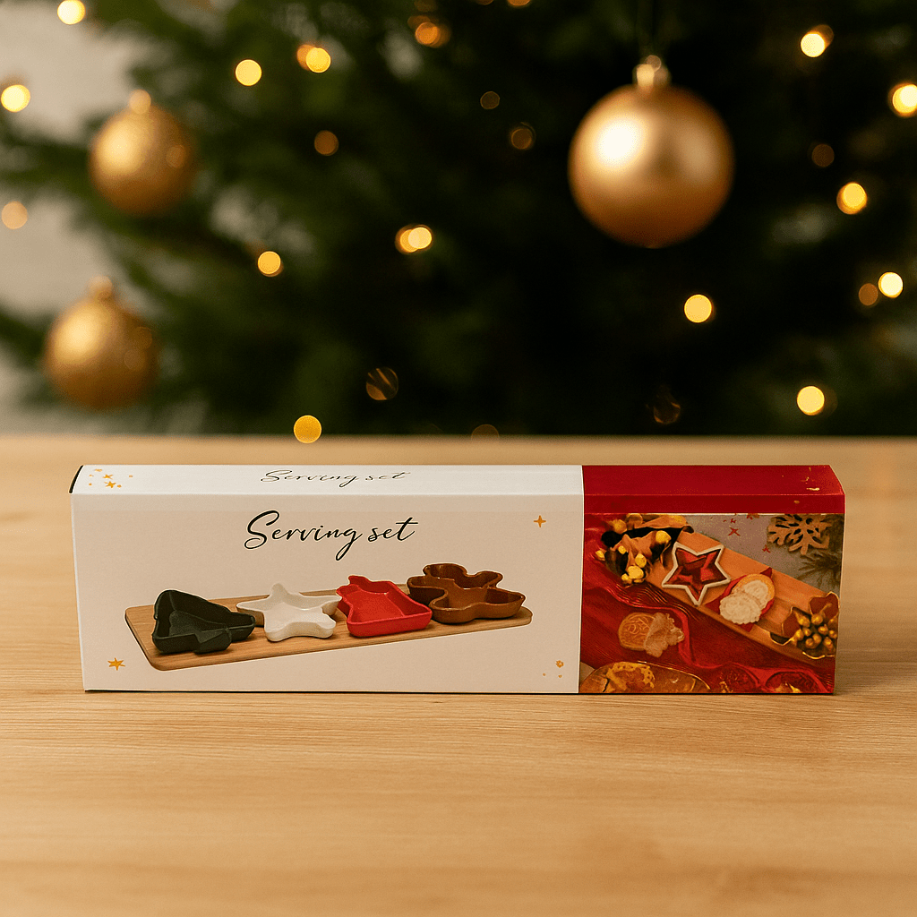 Servierset „Merry Christmas“ 5-teilig