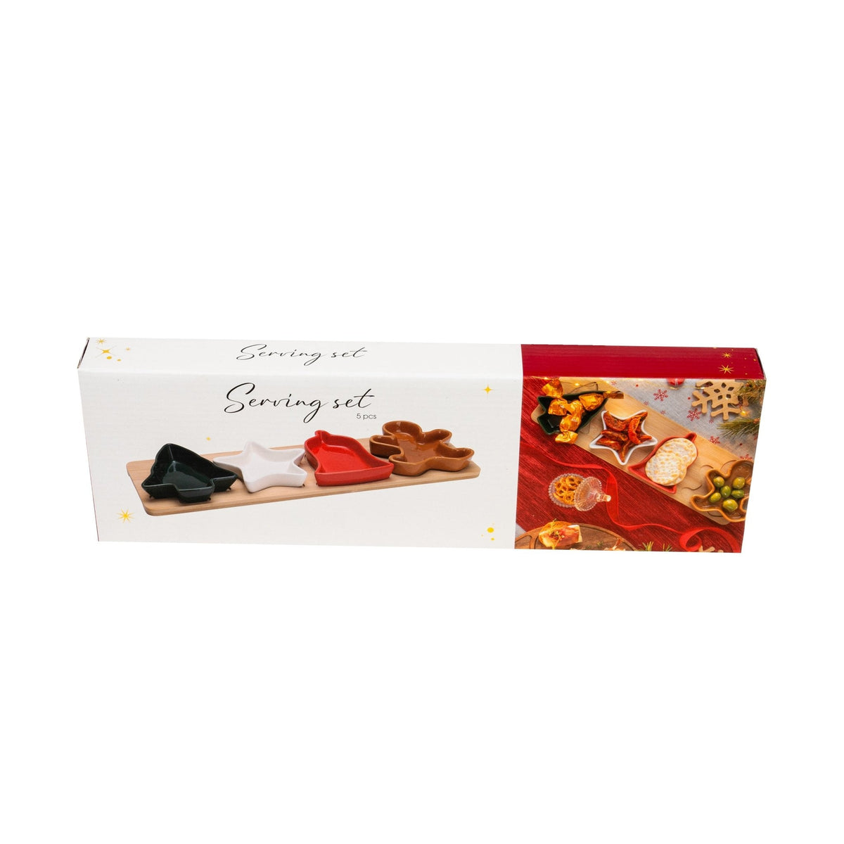 Servierset „Merry Christmas“ 5-teilig