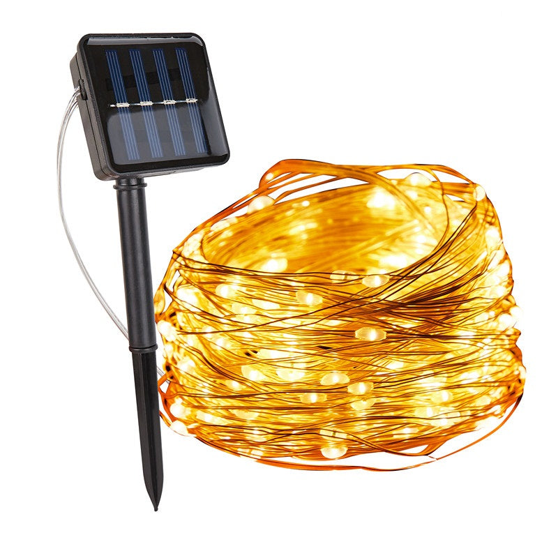 Solarbetriebene Feen-Lichterkette für Garten und Terrasse