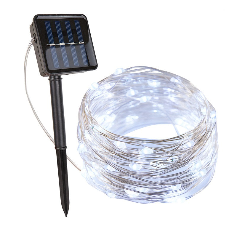 Solarbetriebene Feen-Lichterkette für Garten und Terrasse