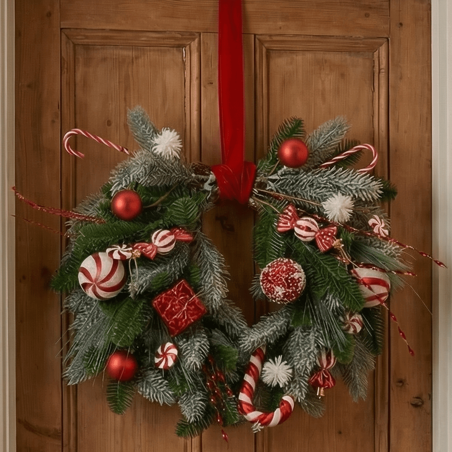 Tannenkranz „Sweet Candys“ klein Indoor (40 cm)